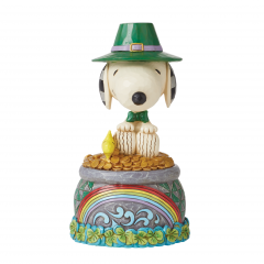 SNOOPY ON POT OF GOLD BY JIM SHORE
